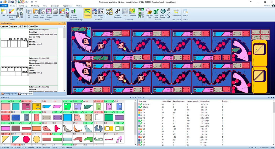 ECKERT LANTEK CAD_CAM tervező optimalizáló program